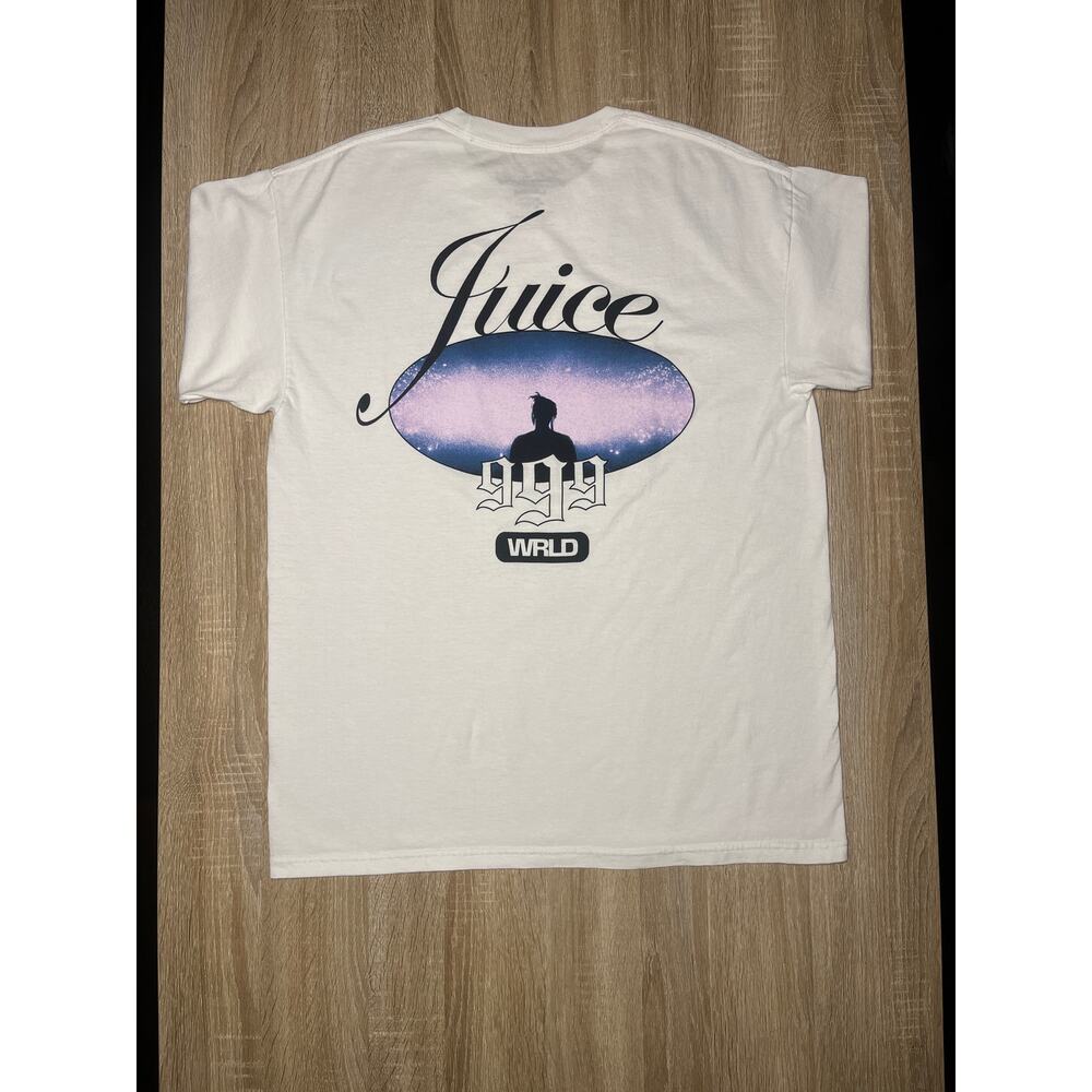 Juice WRLD 999 Concert Double Sided HIP HOP Graphic White Large TShirt